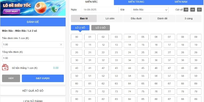 Các loại kèo lô đề phổ biến